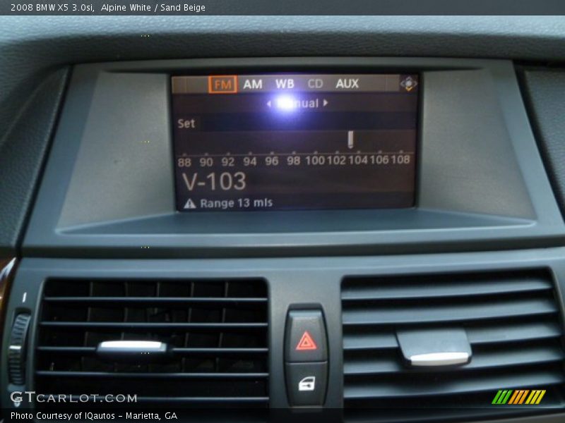 Alpine White / Sand Beige 2008 BMW X5 3.0si