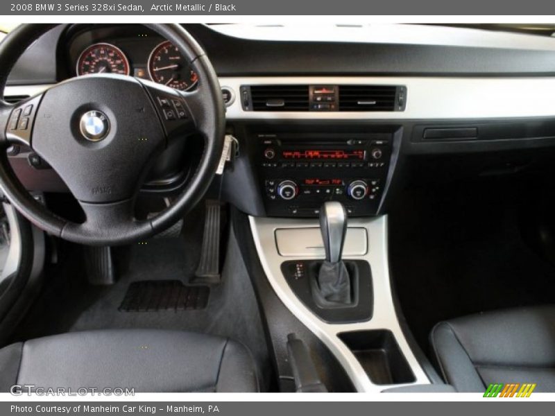 Arctic Metallic / Black 2008 BMW 3 Series 328xi Sedan
