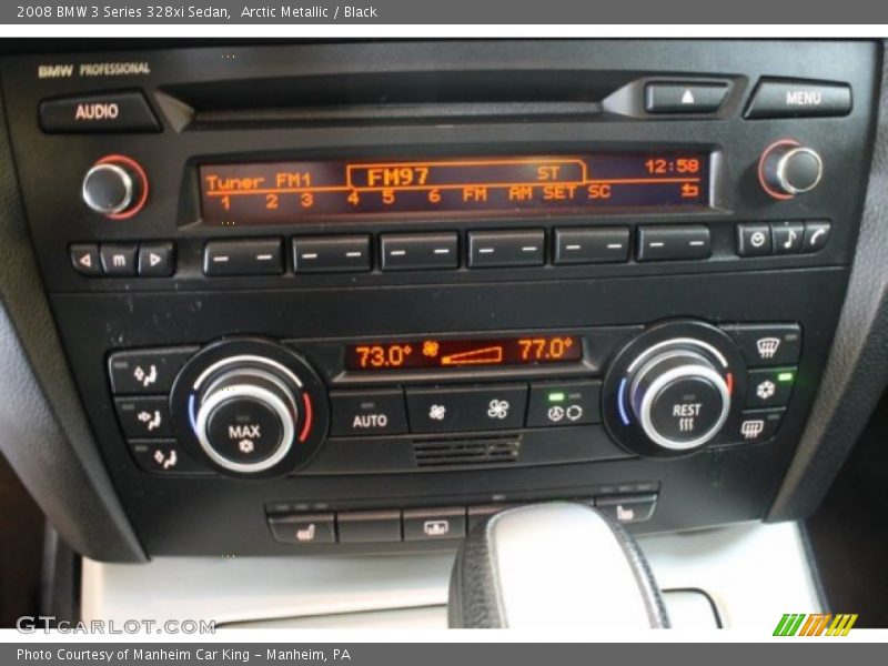 Arctic Metallic / Black 2008 BMW 3 Series 328xi Sedan