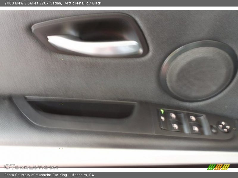 Arctic Metallic / Black 2008 BMW 3 Series 328xi Sedan