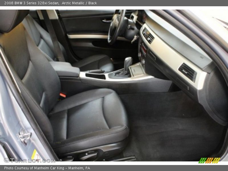 Arctic Metallic / Black 2008 BMW 3 Series 328xi Sedan