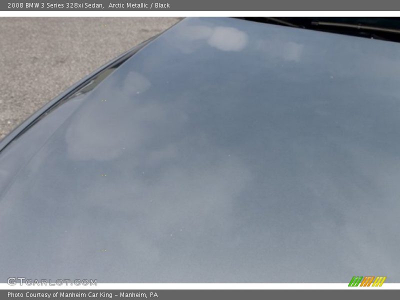 Arctic Metallic / Black 2008 BMW 3 Series 328xi Sedan
