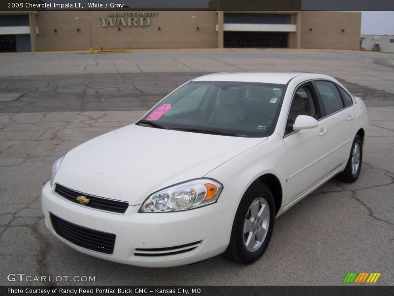 White / Gray 2008 Chevrolet Impala LT