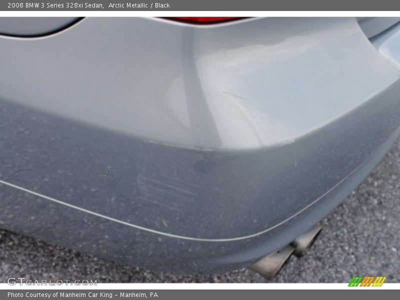 Arctic Metallic / Black 2008 BMW 3 Series 328xi Sedan