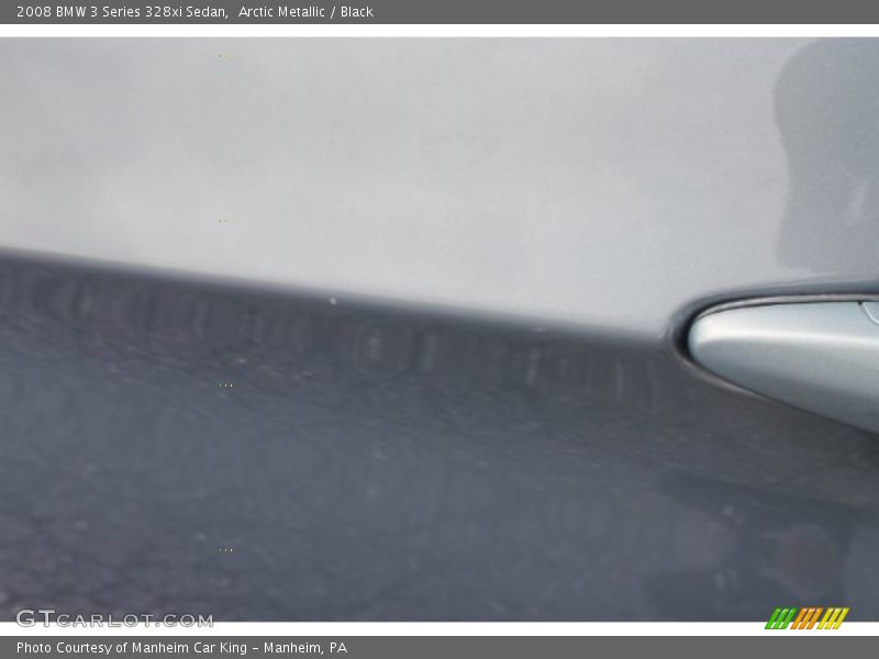 Arctic Metallic / Black 2008 BMW 3 Series 328xi Sedan