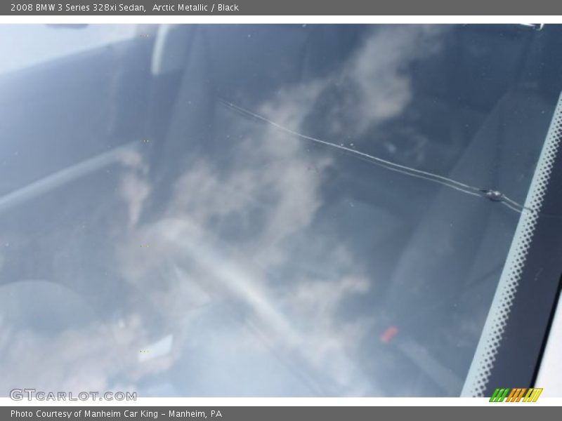 Arctic Metallic / Black 2008 BMW 3 Series 328xi Sedan