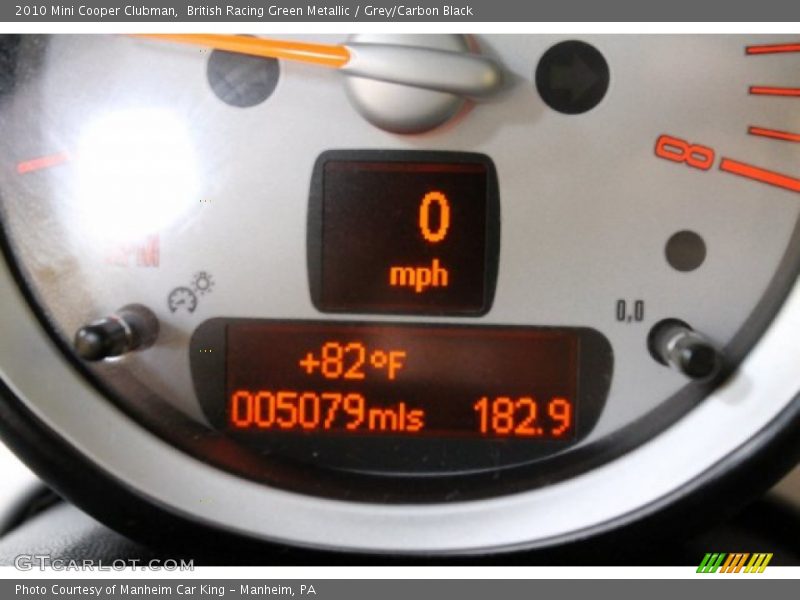 British Racing Green Metallic / Grey/Carbon Black 2010 Mini Cooper Clubman