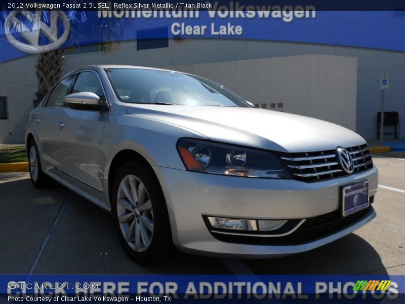 Reflex Silver Metallic / Titan Black 2012 Volkswagen Passat 2.5L SEL