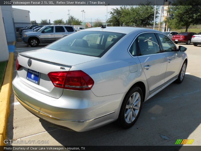 Reflex Silver Metallic / Titan Black 2012 Volkswagen Passat 2.5L SEL