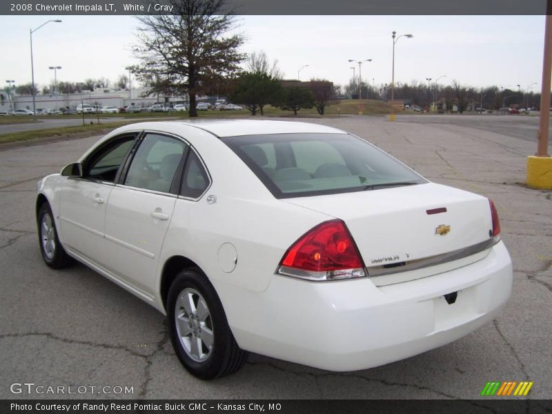 White / Gray 2008 Chevrolet Impala LT