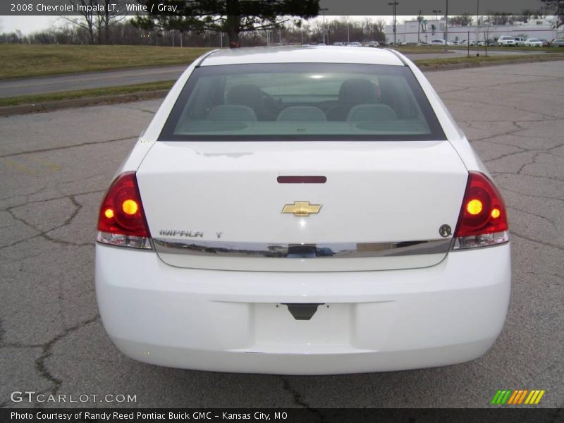 White / Gray 2008 Chevrolet Impala LT