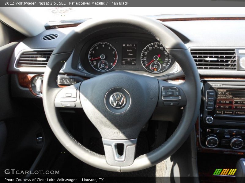 Reflex Silver Metallic / Titan Black 2012 Volkswagen Passat 2.5L SEL