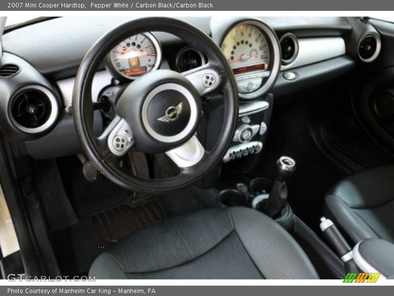 Pepper White / Carbon Black/Carbon Black 2007 Mini Cooper Hardtop