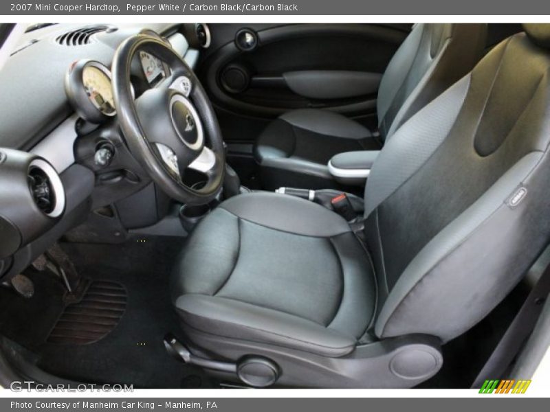 Pepper White / Carbon Black/Carbon Black 2007 Mini Cooper Hardtop