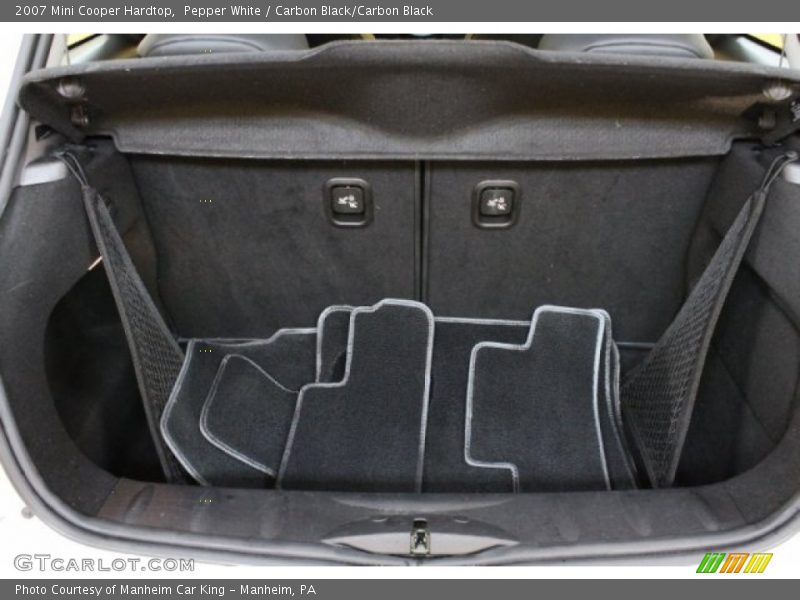 Pepper White / Carbon Black/Carbon Black 2007 Mini Cooper Hardtop