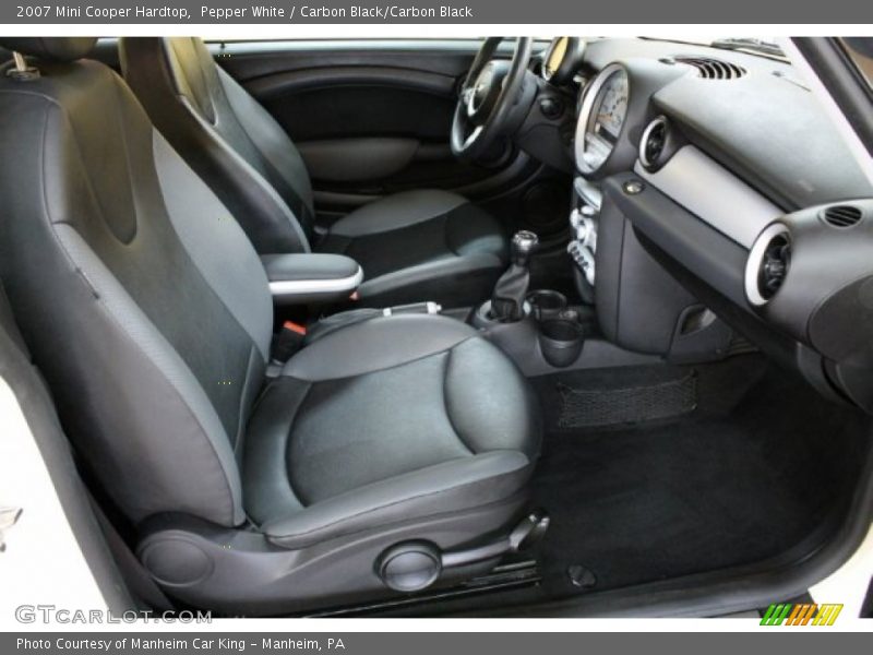 Pepper White / Carbon Black/Carbon Black 2007 Mini Cooper Hardtop