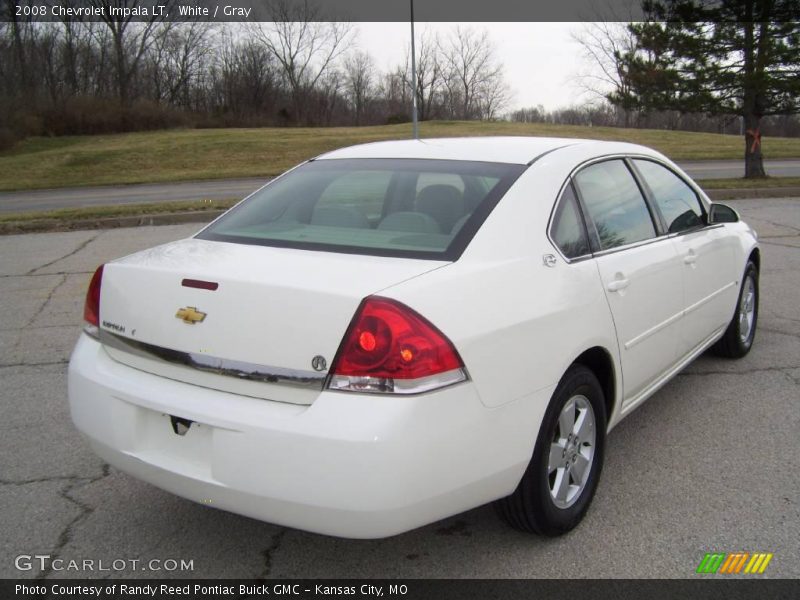 White / Gray 2008 Chevrolet Impala LT