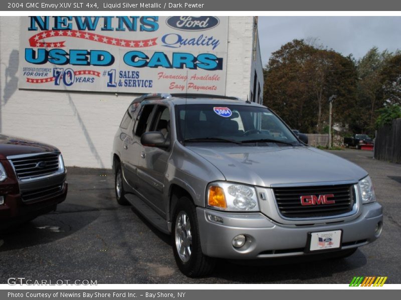 Liquid Silver Metallic / Dark Pewter 2004 GMC Envoy XUV SLT 4x4