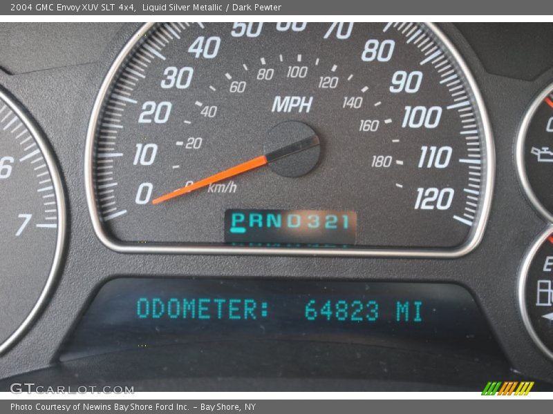 Liquid Silver Metallic / Dark Pewter 2004 GMC Envoy XUV SLT 4x4