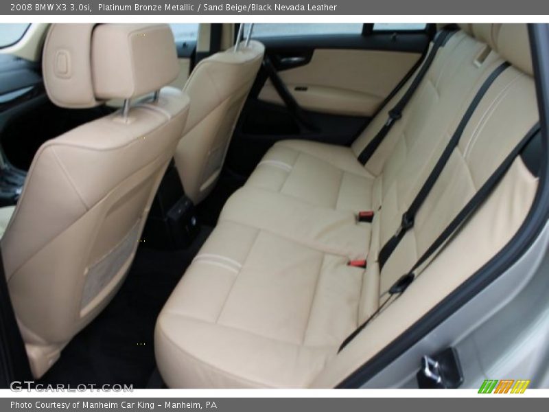 Platinum Bronze Metallic / Sand Beige/Black Nevada Leather 2008 BMW X3 3.0si