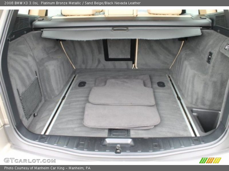 Platinum Bronze Metallic / Sand Beige/Black Nevada Leather 2008 BMW X3 3.0si