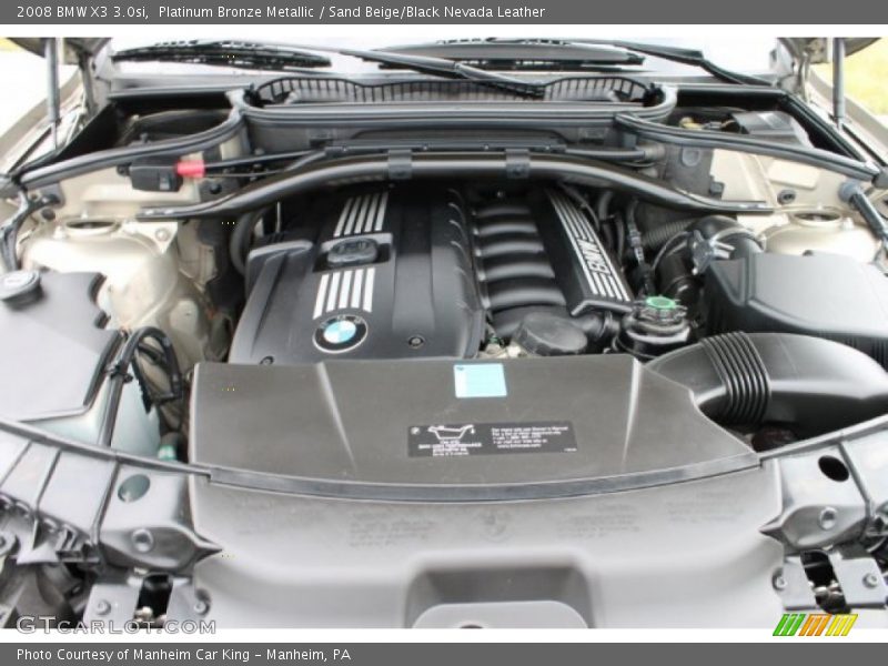 Platinum Bronze Metallic / Sand Beige/Black Nevada Leather 2008 BMW X3 3.0si
