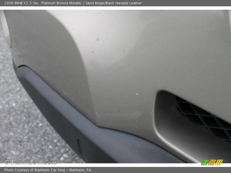 Platinum Bronze Metallic / Sand Beige/Black Nevada Leather 2008 BMW X3 3.0si