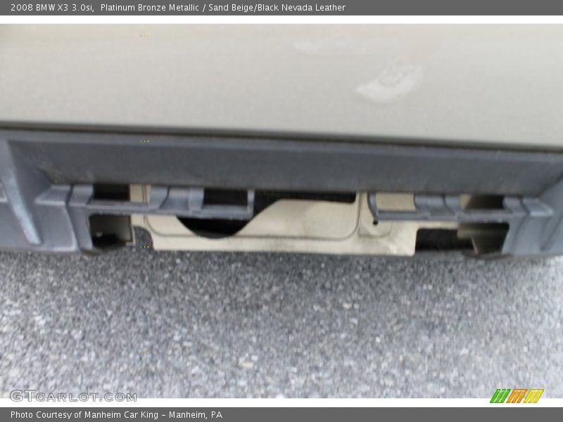 Platinum Bronze Metallic / Sand Beige/Black Nevada Leather 2008 BMW X3 3.0si