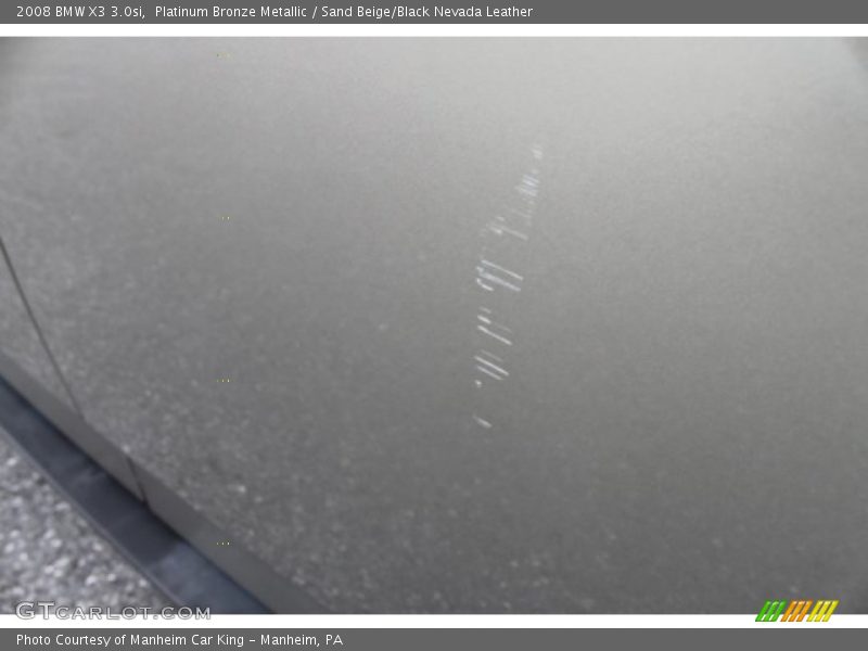 Platinum Bronze Metallic / Sand Beige/Black Nevada Leather 2008 BMW X3 3.0si