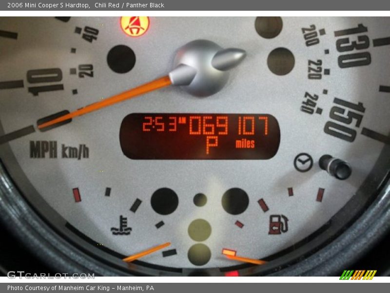 Chili Red / Panther Black 2006 Mini Cooper S Hardtop