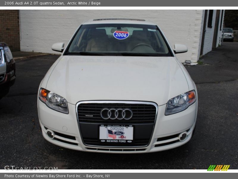 Arctic White / Beige 2006 Audi A4 2.0T quattro Sedan