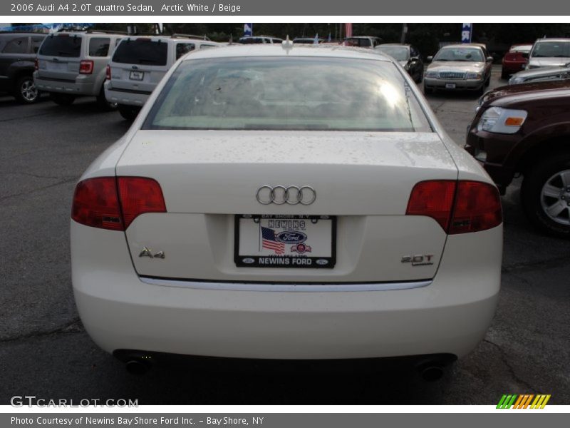 Arctic White / Beige 2006 Audi A4 2.0T quattro Sedan