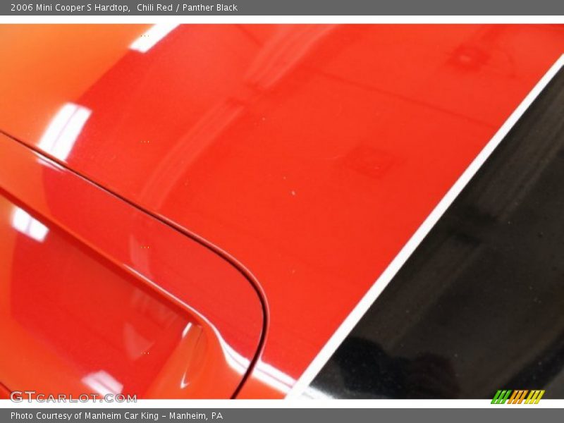 Chili Red / Panther Black 2006 Mini Cooper S Hardtop