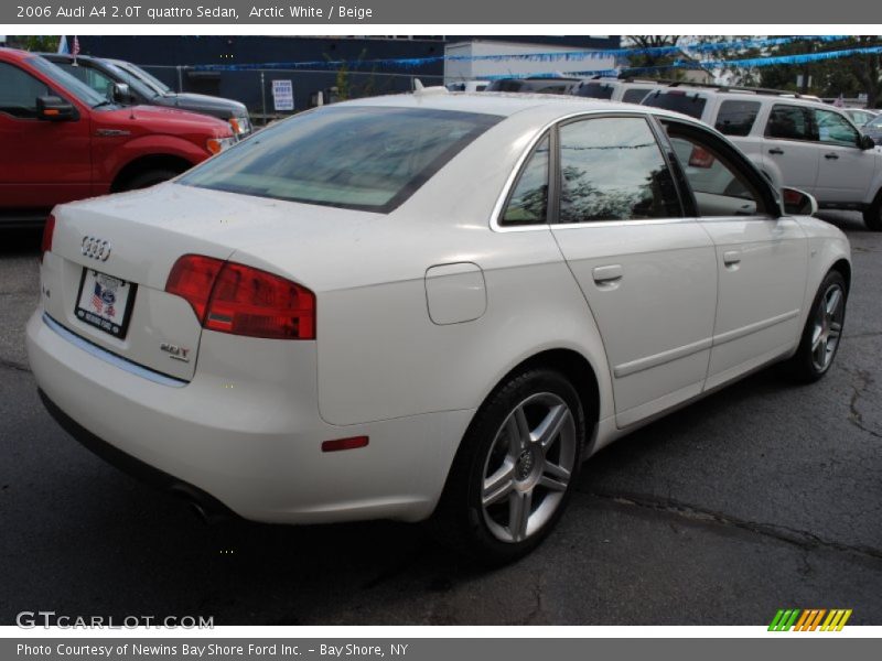 Arctic White / Beige 2006 Audi A4 2.0T quattro Sedan