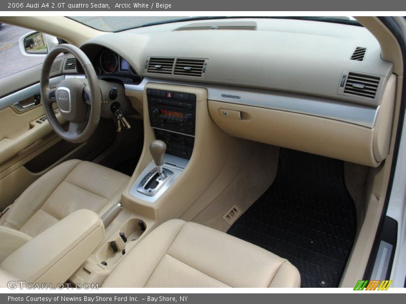 Arctic White / Beige 2006 Audi A4 2.0T quattro Sedan