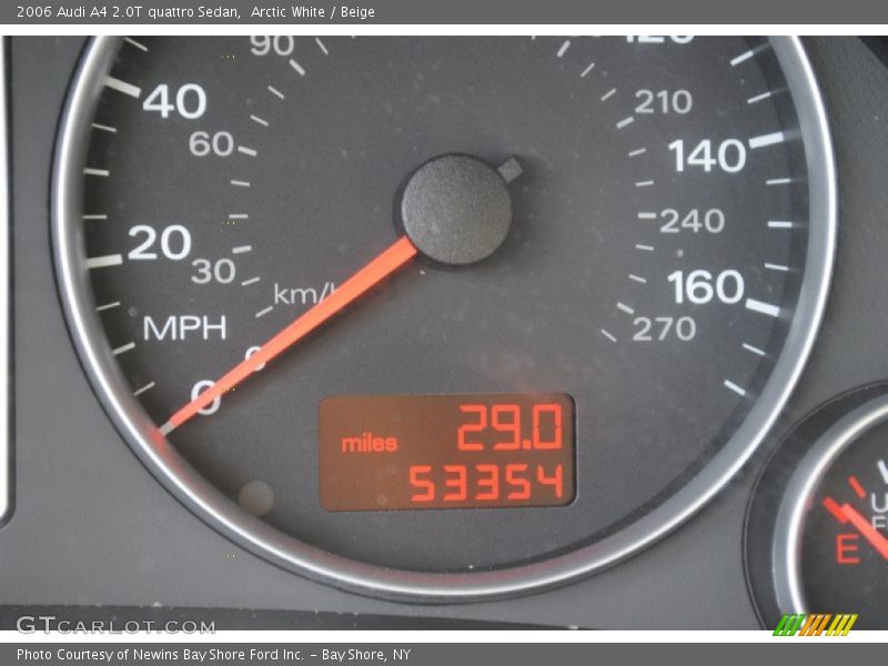 Arctic White / Beige 2006 Audi A4 2.0T quattro Sedan