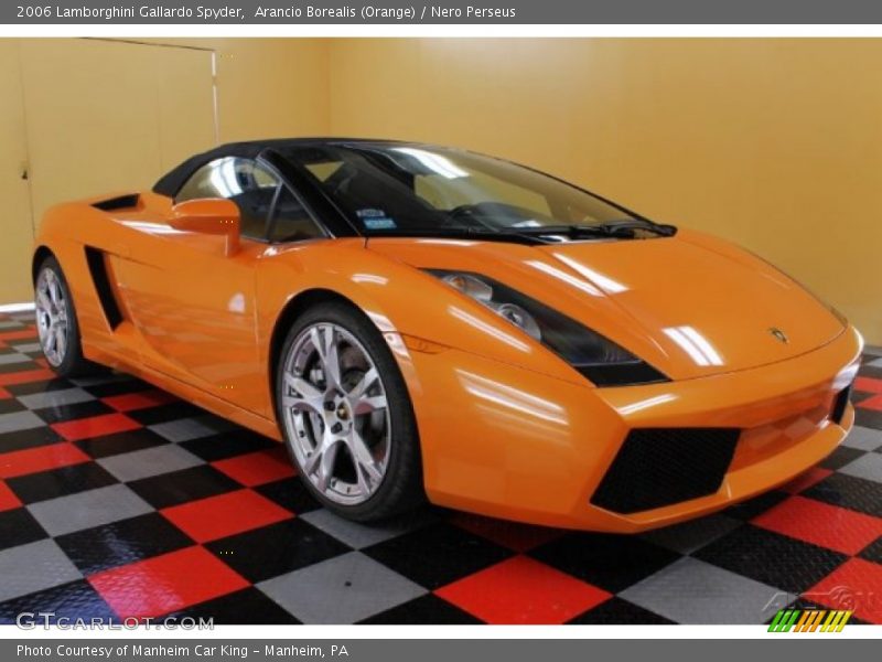Front 3/4 View of 2006 Gallardo Spyder