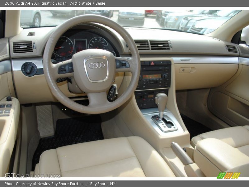 Arctic White / Beige 2006 Audi A4 2.0T quattro Sedan