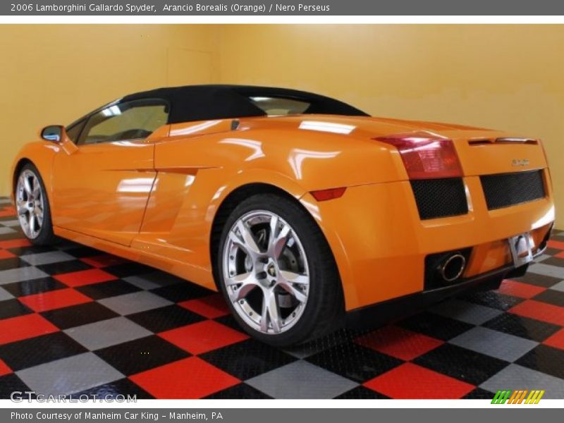 Arancio Borealis (Orange) / Nero Perseus 2006 Lamborghini Gallardo Spyder