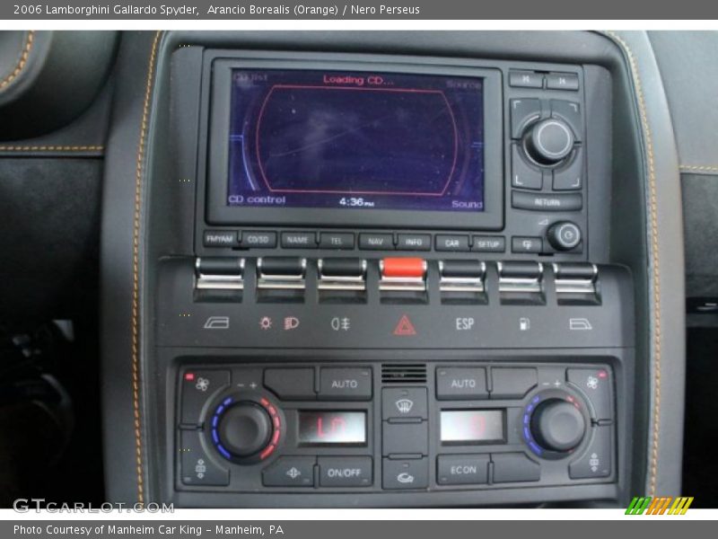 Controls of 2006 Gallardo Spyder