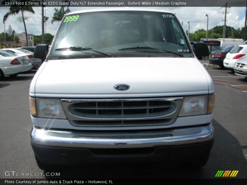 Oxford White / Medium Graphite 1999 Ford E Series Van E350 Super Duty XLT Extended Passenger