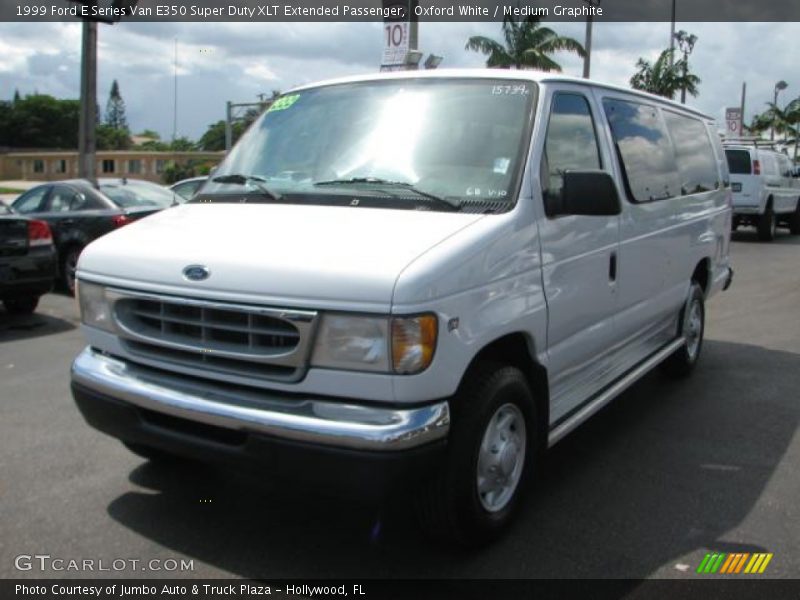Oxford White / Medium Graphite 1999 Ford E Series Van E350 Super Duty XLT Extended Passenger