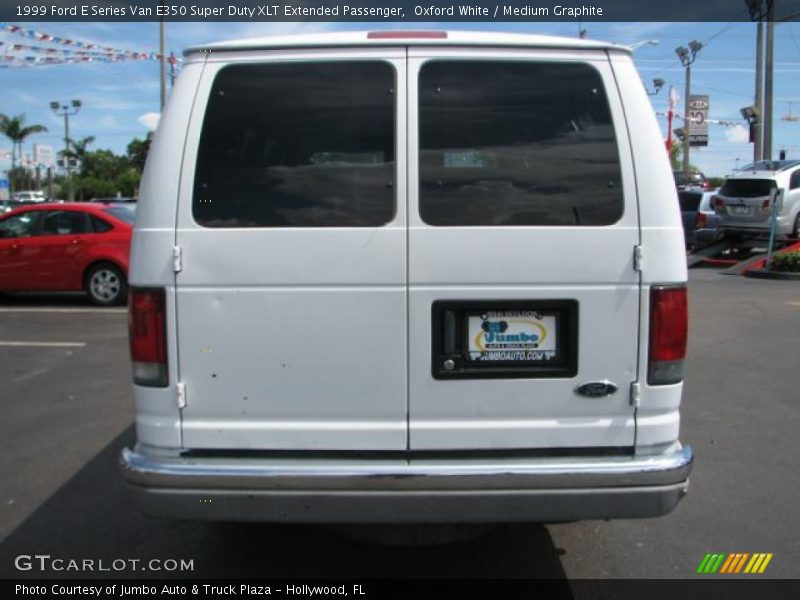 Oxford White / Medium Graphite 1999 Ford E Series Van E350 Super Duty XLT Extended Passenger