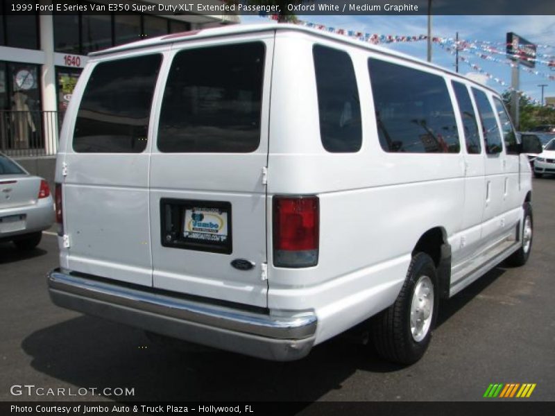 Oxford White / Medium Graphite 1999 Ford E Series Van E350 Super Duty XLT Extended Passenger
