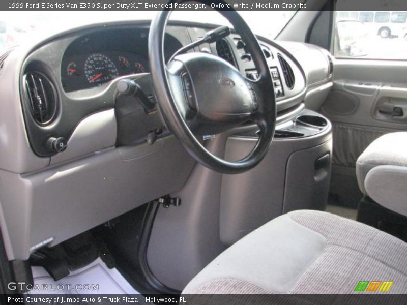 Oxford White / Medium Graphite 1999 Ford E Series Van E350 Super Duty XLT Extended Passenger