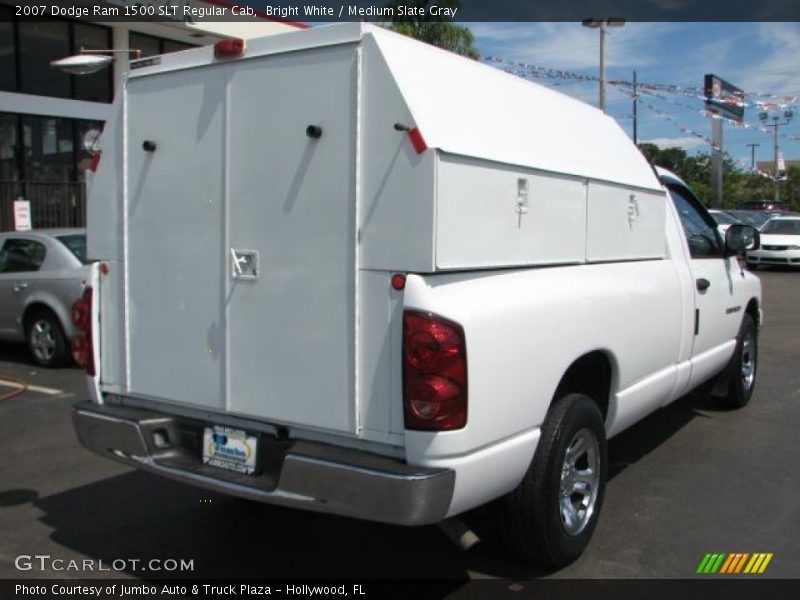 Bright White / Medium Slate Gray 2007 Dodge Ram 1500 SLT Regular Cab