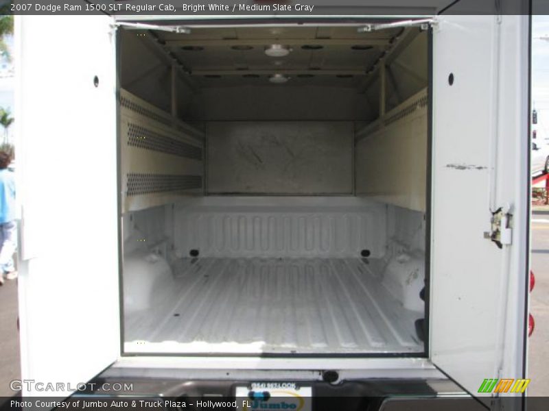 Bright White / Medium Slate Gray 2007 Dodge Ram 1500 SLT Regular Cab
