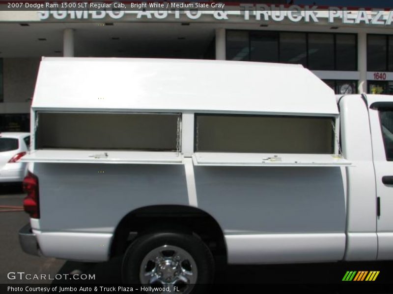 Bright White / Medium Slate Gray 2007 Dodge Ram 1500 SLT Regular Cab