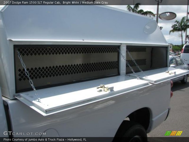 Bright White / Medium Slate Gray 2007 Dodge Ram 1500 SLT Regular Cab