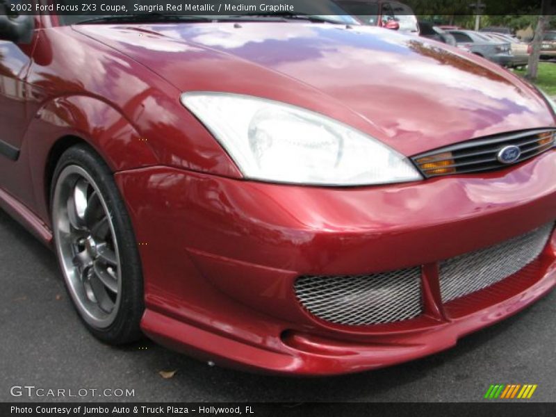 Sangria Red Metallic / Medium Graphite 2002 Ford Focus ZX3 Coupe